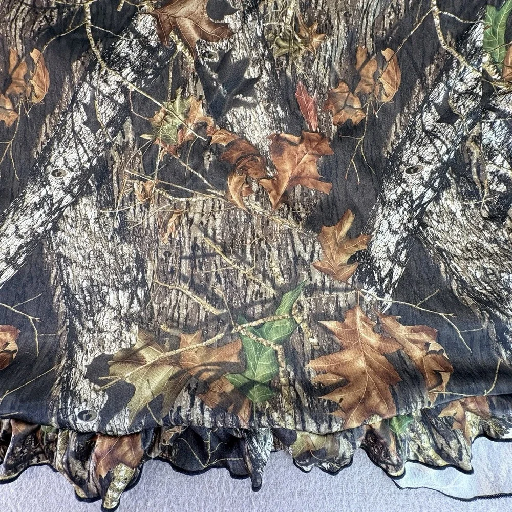 Wilderness Dreams Camo Chemise Nightgown Large Forest Oak Leaf Print Sleepwear